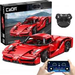 CaDA RC Building Kit Sports Car Red Blade, 32 cm, 405 pieces, Dual Mode