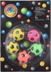 Bouncy football balls 5 pcs