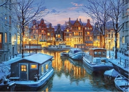 Puzzle Amsterdam at Night 1000 Pieces