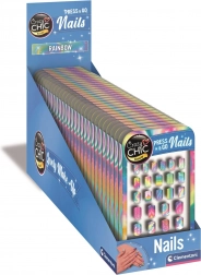 Clementoni Crazy Chic rainbow self-adhesive nail tips for kids