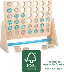 Lesena igra štiri v vrsto XXL