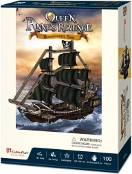 CubicFun 3D Puzzle Żaglowiec Queen Anne's Revenge 100 Elementów