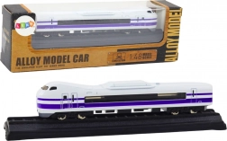Metal Collectible Train Model 1:48 White‑Purple