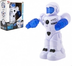 Guruló beszélő robot fénnyel és hanggal dobozban