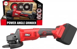 Dětská červená akumulátorová bruska s výměnnými kotouči