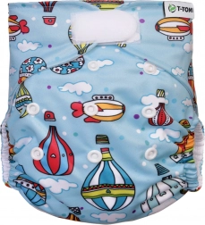 T-TOMI Couche-culotte AIO - set de change à scratch Air balloons