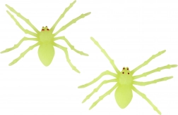 Svetleči pajki Halloween dekoracija 2 kosa