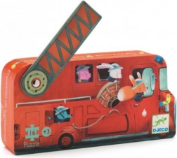 Puzzle DJECO camion dei pompieri 16 pezzi
