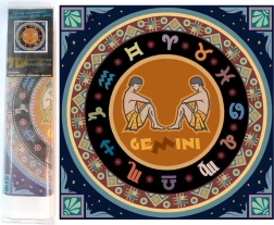NORIMPEX Diamond Painting 7D Zodiac Sign Gemini 30x30 cm