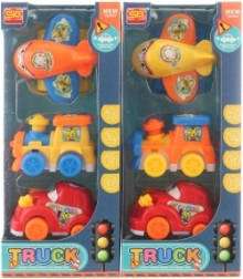 Set van kleine autootjes