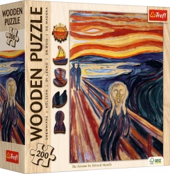Drvene dvostrane puzzle TREFL – EDVARD MUNCH: Krik, 200 dijelova