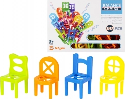 Chair Stacking Game – Balancing Tower of 60 Mini Chairs