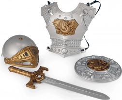 kids’ knight set – helmet, armor, sword and shield