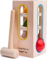 Drvena kula za zabijanje kuglica Bigjigs