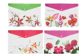 Obal s patentom Kvetina 26x36 cm