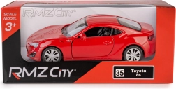 Modello in metallo RMZ City Toyota 86 1:32 con porte apribili e meccanismo pull-back