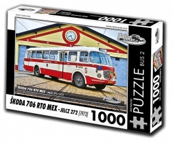 Puzzle RETRO-AUTA Škoda 706 RTO MEX – bus, 1000 pieces
