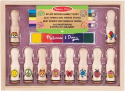 Melissa & Doug deluxe wooden stamp set for kids