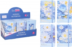 Lined notebook 9 × 14 cm floral mix