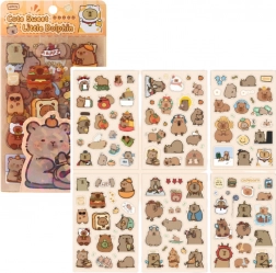 Capybara Sticker Set for personalization and decoration 110 pcs