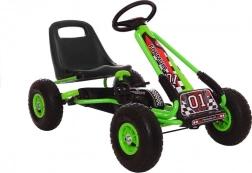 A-15 Pedal Go-Kart with Inflatable Wheels – Green