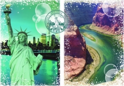 Puzzle Journey Around the World: United States of America 2000 pieces