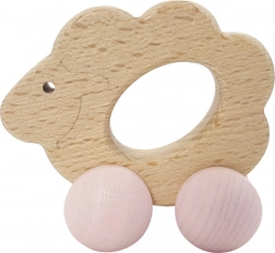 Hess pecora di legno su ruote