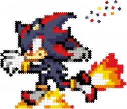 Jixelz REMIX – puzzle pixel in plastica SONIC: Runnin' Shadow