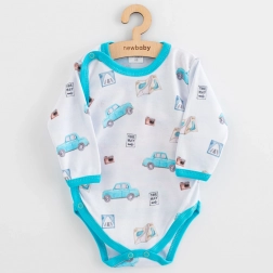 babyromper met volledige drukknoopsluiting New Baby Classic II Cars, maat 68