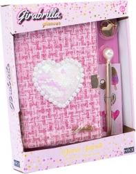 Tvidov dnevnik s srčkom iz bleščic