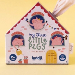 Wooden Figures Three Little Pigs