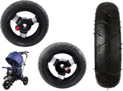 Front plastic wheel with inflatable rubber tire PRO 700