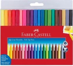 Faber-Castell Grip filctollak, 20 darabos készlet