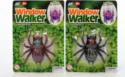 Climbing spider with suction sticky pad