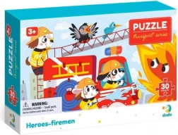 Puzzle DODO transport : héros pompiers, 30 pièces