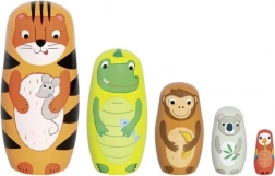 poupées russes en bois tigre Tavi et amis Goki