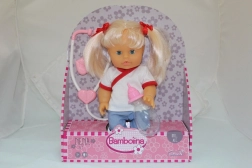 Poupée Nena 36 cm docteure avec stéthoscope et biberon