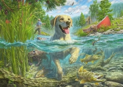 Puzzle Schmidt Labrador a pesca 1000 pezzi
