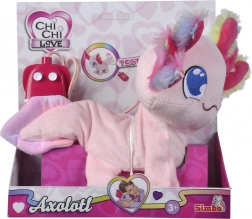 Axolotl di peluche interattivo CHI CHI LOVE 20 cm con comando a cavo