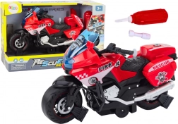 Gør det selv redningslygte til cykel lyder rødt