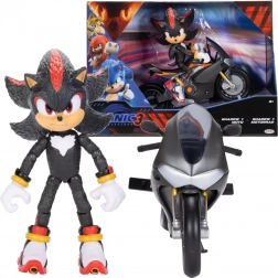Sonic 3: figurka SHADOW na černé motorce (malý set)