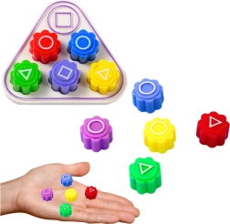 Dadi Gonggi Squid Game con supporto triangolare