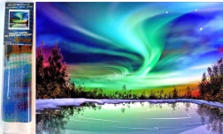 NORIMPEX Dijamantno slikanje Polarna noć nad jezerom 30x40 cm