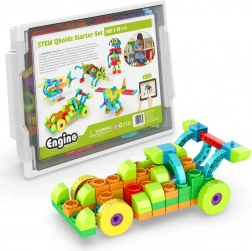 Engino STEM Qboidz Starter Set – Construction Kit for Kids (1175 pieces)