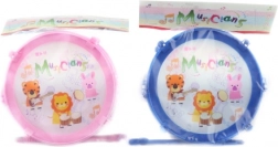 Tambour en plastique pour enfants avec baguettes