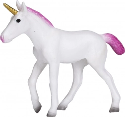 Plastic Unicorn Figure with Pink Mane