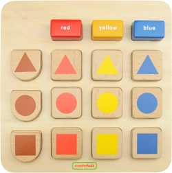 Masterkidz Educational Wooden Board – Sorting Shapes and Colors