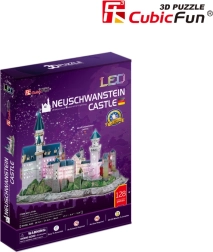 Illuminated 3D Puzzle Neuschwanstein Castle 128 pieces
