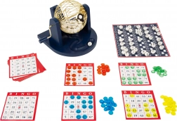 Family bingo game with draw drum