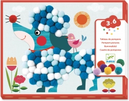 Collage con Pomponi "Giochi Canini" di Djeco
